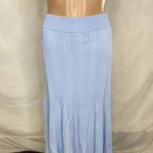 Cara Cara Women's Dara Ribbed Knit Elegance Skirt Sky Blue Size S